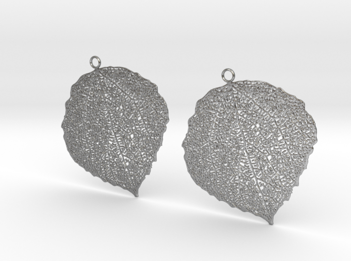 Leaf earrings 3d printed