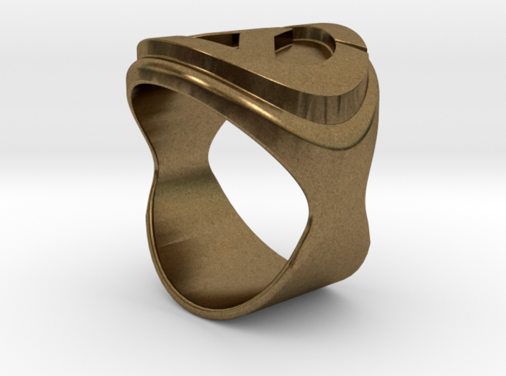 Overwatch logo ring 3d printed