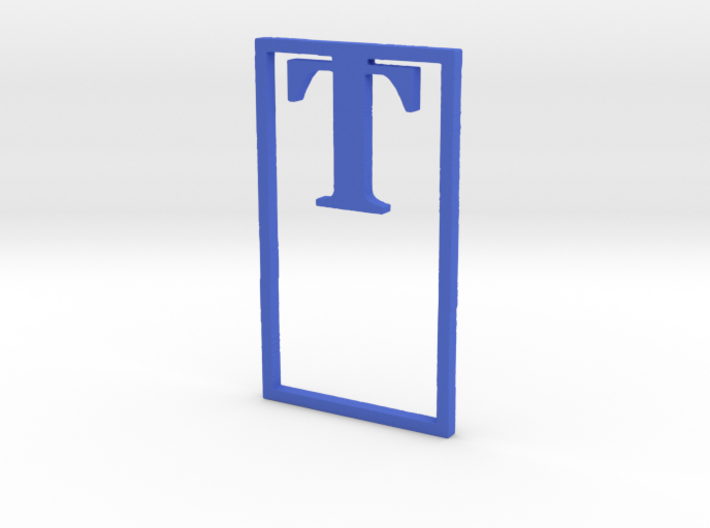 Bookmark Monogram. Initial / Letter T 3d printed 