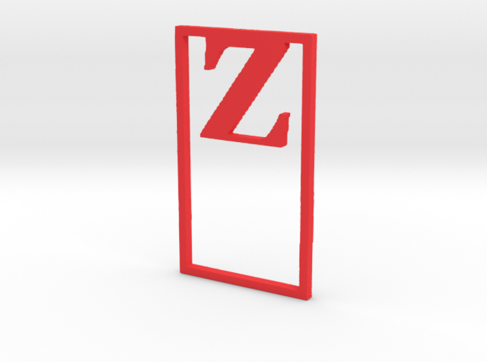 Bookmark Monogram. Initial / Letter Z  3d printed 