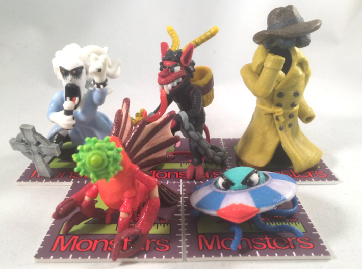 2 Inch Monsters: Batch 12 3d printed 