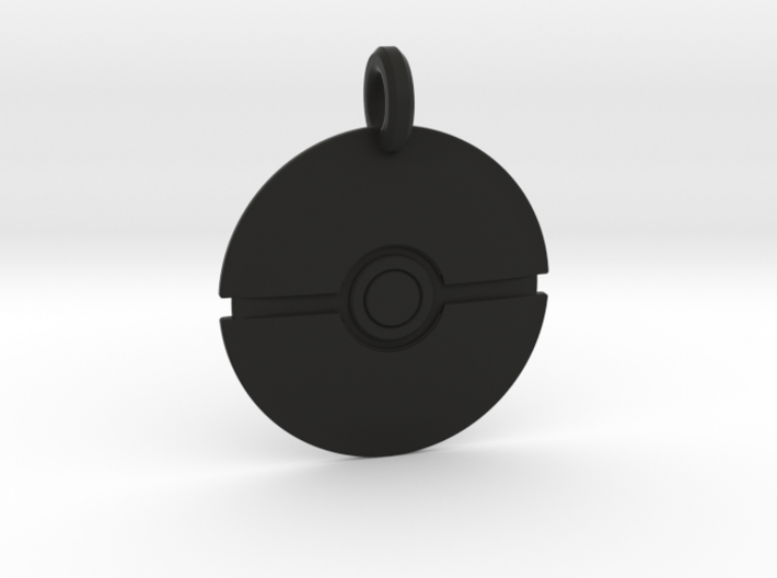 Poké Ball Keychain 3d printed