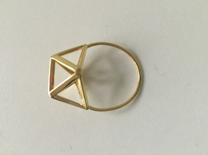 Simplify (Amplituhedron Ring) Statement Ring 3d printed Amplituhedron Ring