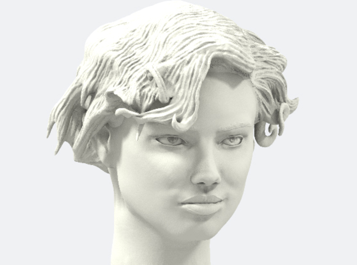 Adriana Lima Female Model Head Sculpt 3d printed 