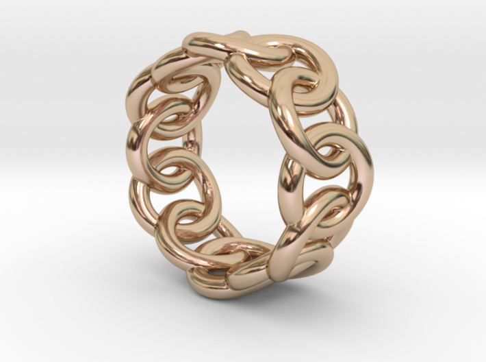 Chain Ring 18 – Italian Size 18 3d printed