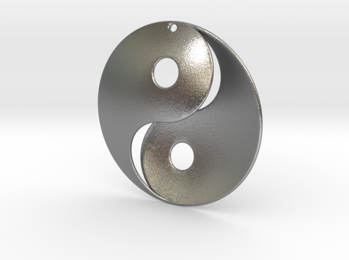 Yin Yang Pendant 3d printed