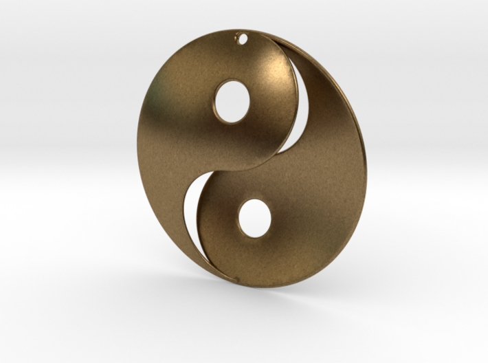 Yin Yang Pendant 3d printed