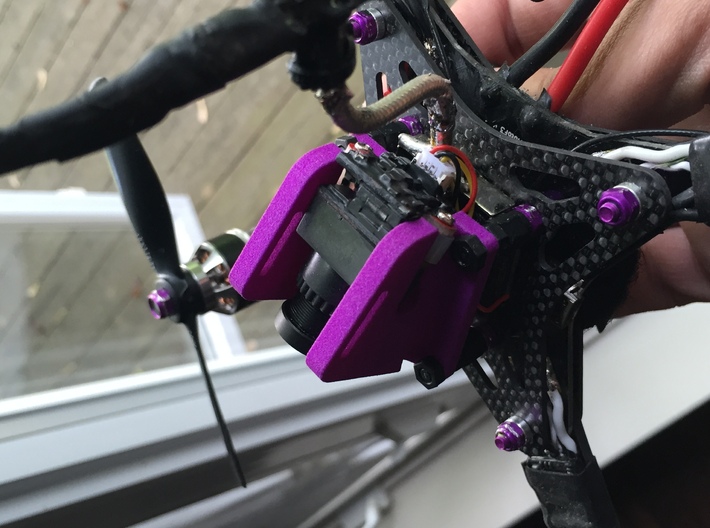 FPV Mount- HS1177M (unwrapped) 3d printed 