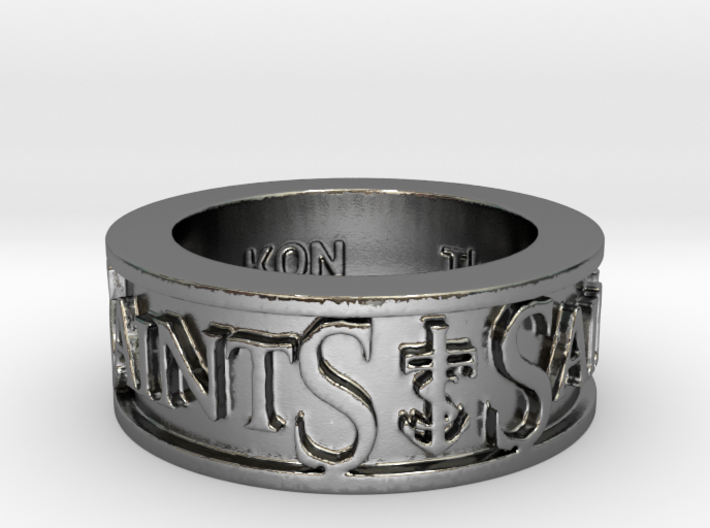 Saints Member Ring Size 9 3d printed