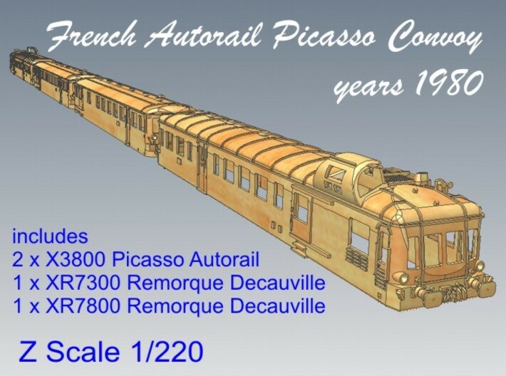 1-220 Convoy Autorail Picasso 3d printed