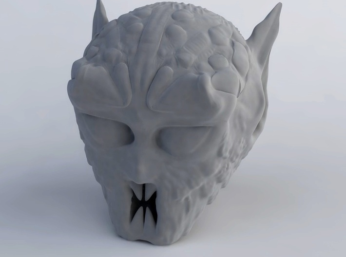 Ork Head pendant 3d printed 