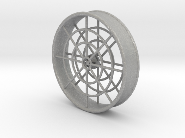 2 Inch (51mm) Flat Caged Bell Ear Tunnel (single) 3d printed