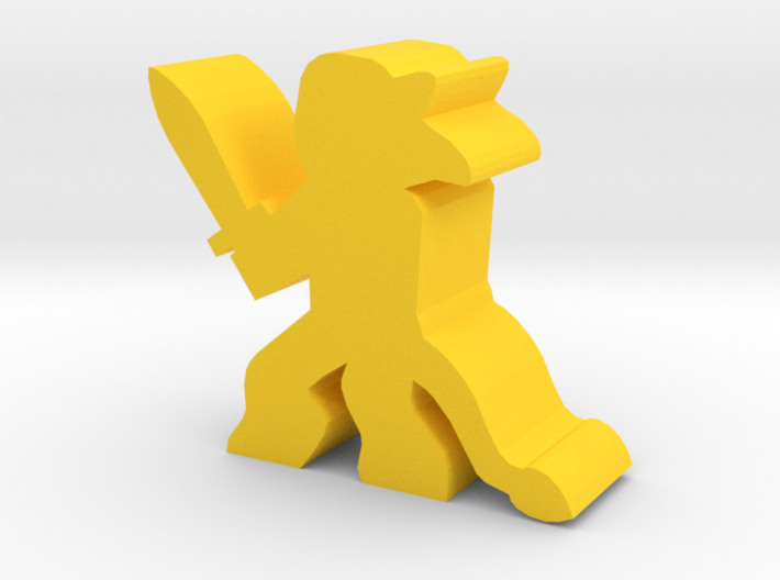 Game Piece, Griffin Faun With Sword 3d printed