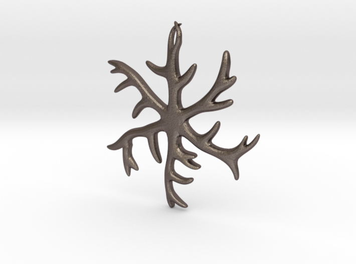 Antler Pendant 2 inches 3d printed
