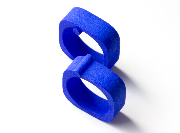 Squared Insight 3d printed Together with ring Quadratur Aussicht