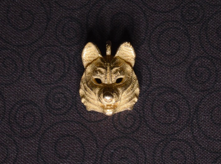 Siberian Husky Small Pendant 3d printed