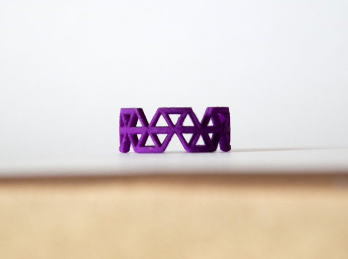Triangle Jungle Ring 3d printed 