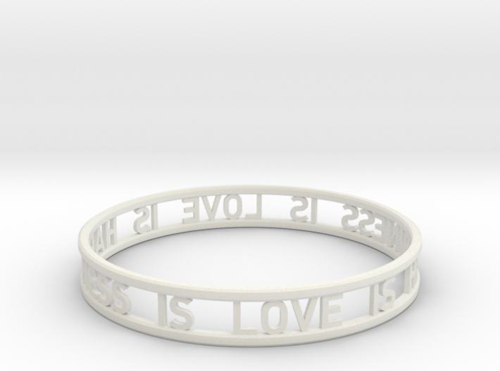 LOVE IS HAPPINESS IS LOVE - simple 3d printed