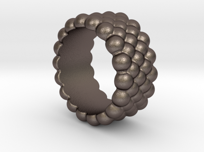 Bubbles Round Ring 33 – Italian Size 33 3d printed