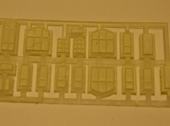 Carlisle & Settle Line - Small Station - T - 1:450 3d printed windows and doors with primer
