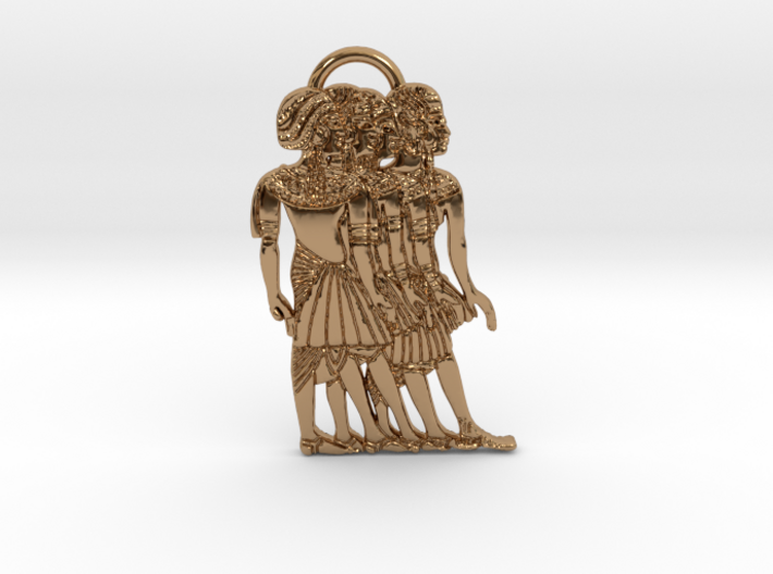 Ancient Nubian Women Pendant 3d printed