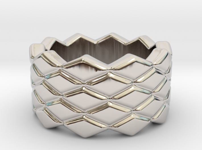 Rhombus Ring 26 – Italian Size 26 3d printed