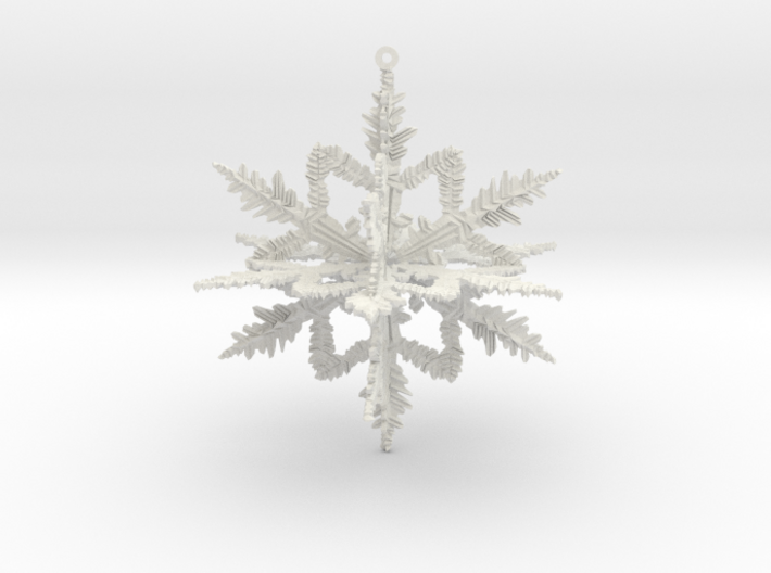 Snowflake , Christmas ball 3d printed