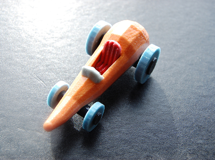 Carrot Car - Large 3d printed Coated Full Color Sandstone