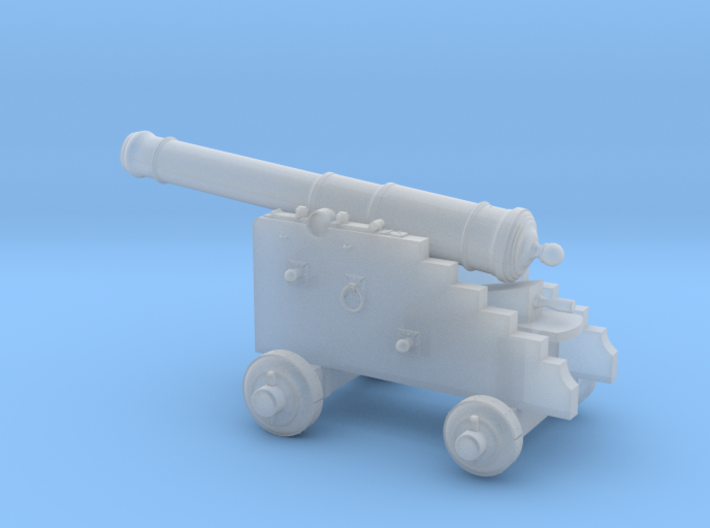 18th Century 6# Cannon-Naval Carriage 1/35 3d printed