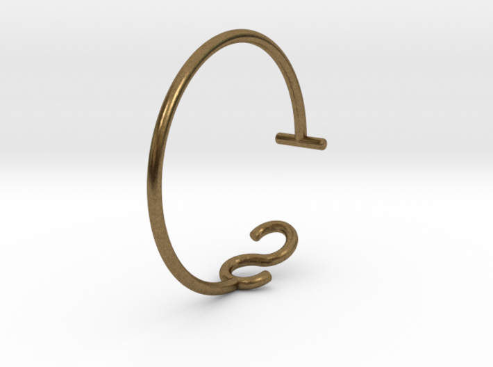 S &amp; T Letter Series - Ring 17.3 mm 3d printed