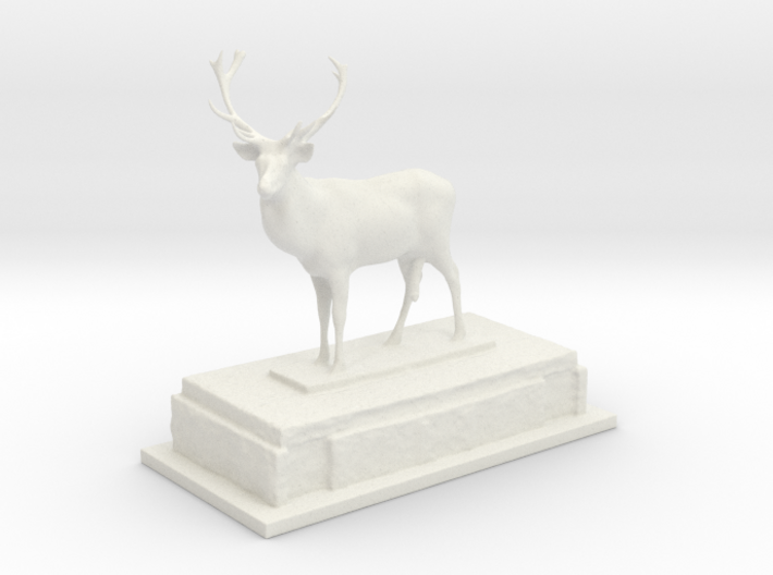 Stag on plinth comedy 3d printed