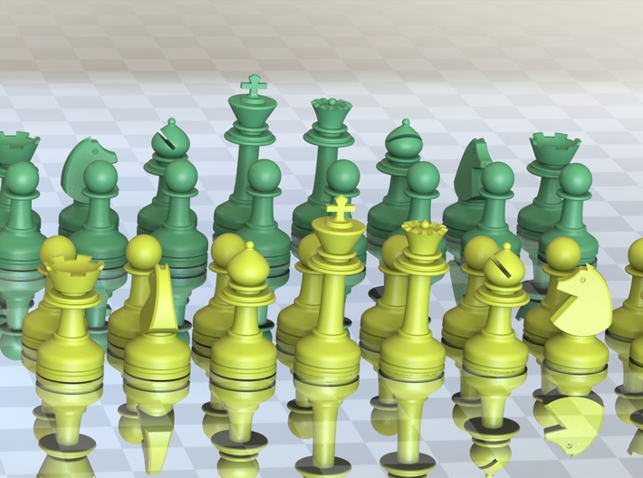 MILOSAURUS Chess LARGE Staunton King 3d printed 