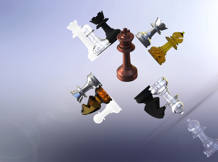 MILOSAURUS Chess LARGE Staunton Pawn 3d printed 