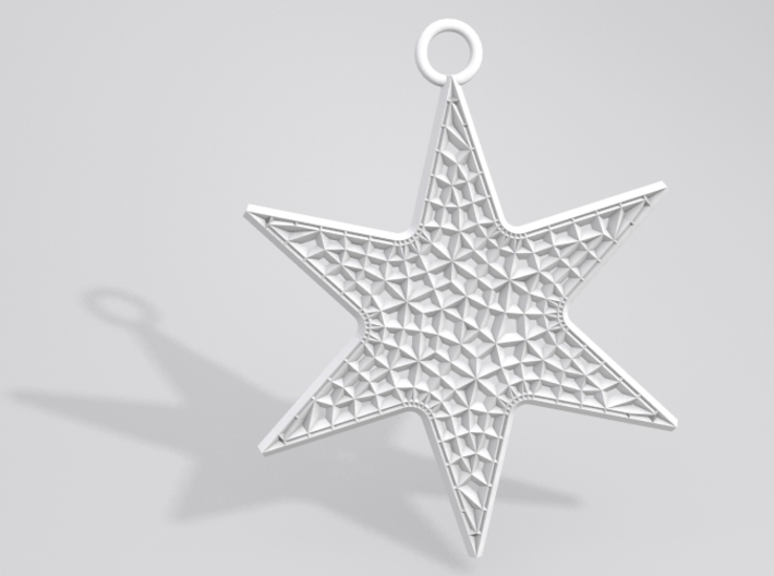 Star Ornament Large 3d printed Sample render