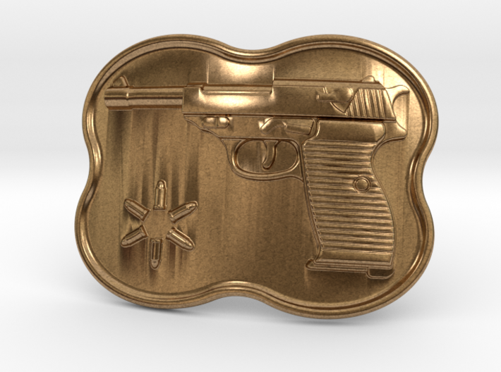 Walther P38 Belt Buckle 3d printed