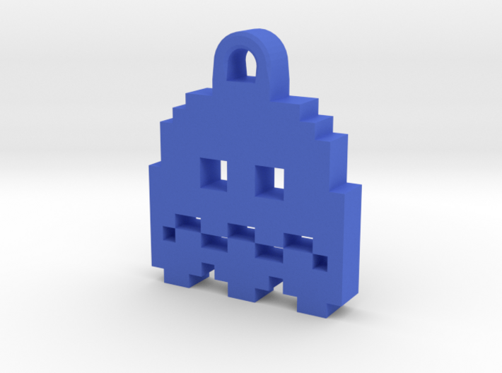 Pac Man Ghost 8-bit Earring 2 (afraid) 3d printed