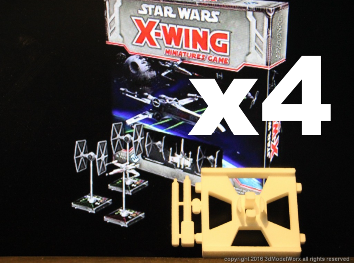 X-Wing Gaming Base (Small), 4 Bases 3d printed