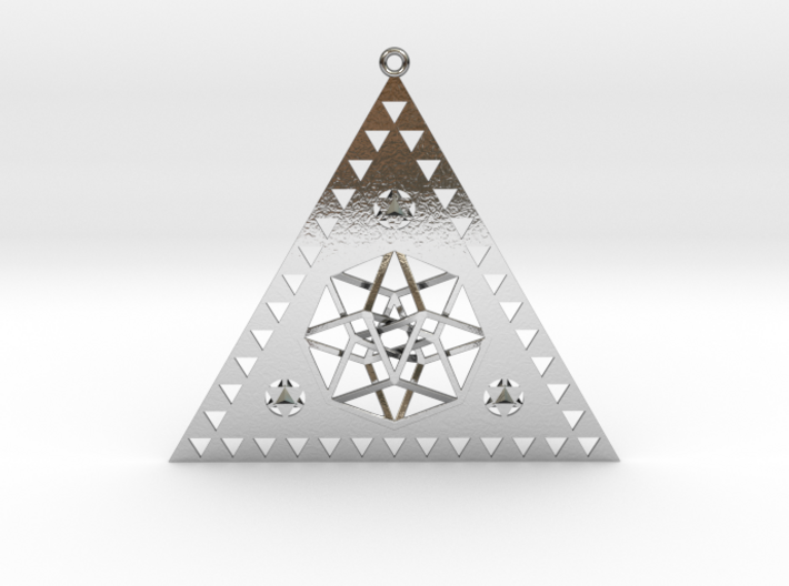 Pleiadian Symbol Pendant 3" 3d printed 