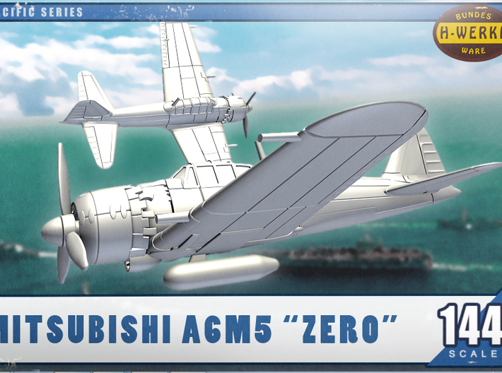 1/144th - Mitsubishi A6M5 &quot;Zero&quot; 3d printed