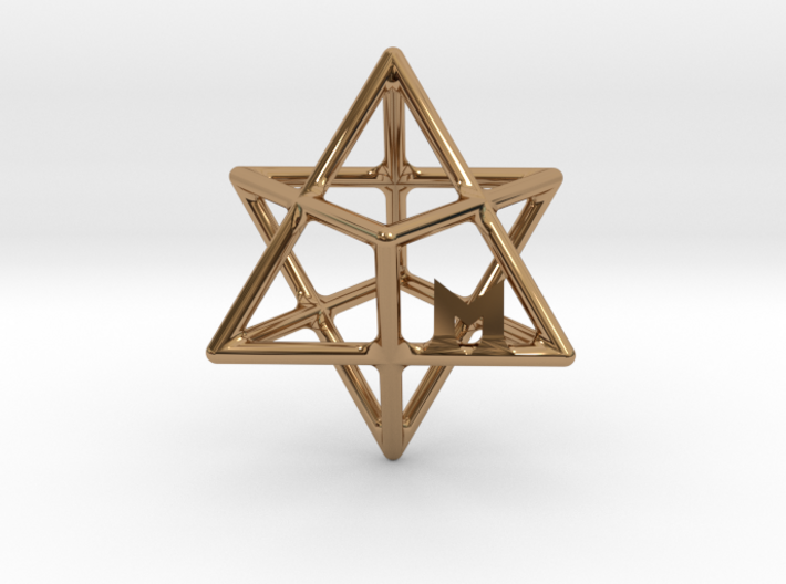 MILOSAURUS Tetrahedral 3D Star of David Pendant 3d printed