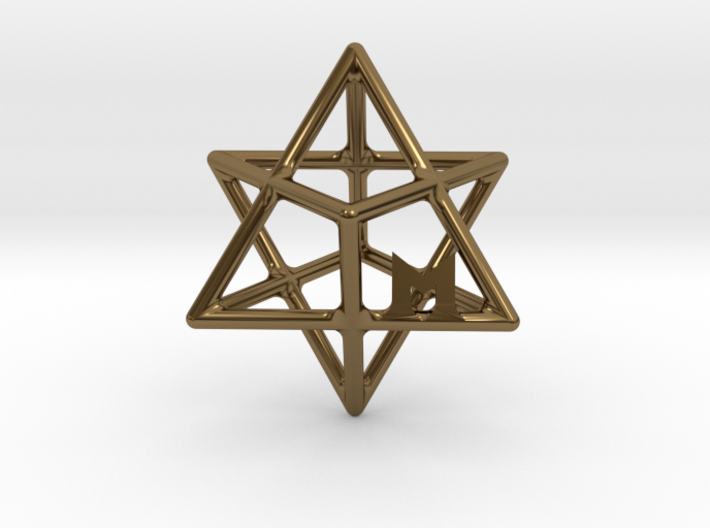 MILOSAURUS Tetrahedral 3D Star of David Pendant 3d printed