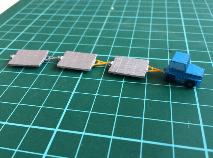 GSE 1:200 ULD Transport Set 3d printed Set, painted, without the containers