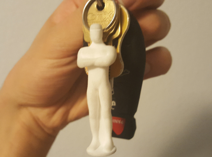 Humanoid Robot Gort Likeness Keychain 1 3d printed 