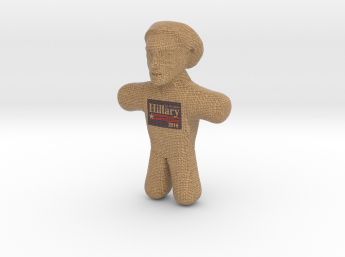 Hillary Clinton Voodoo Doll - Color 3d printed Hillary Clinton Voodoo Doll - olor