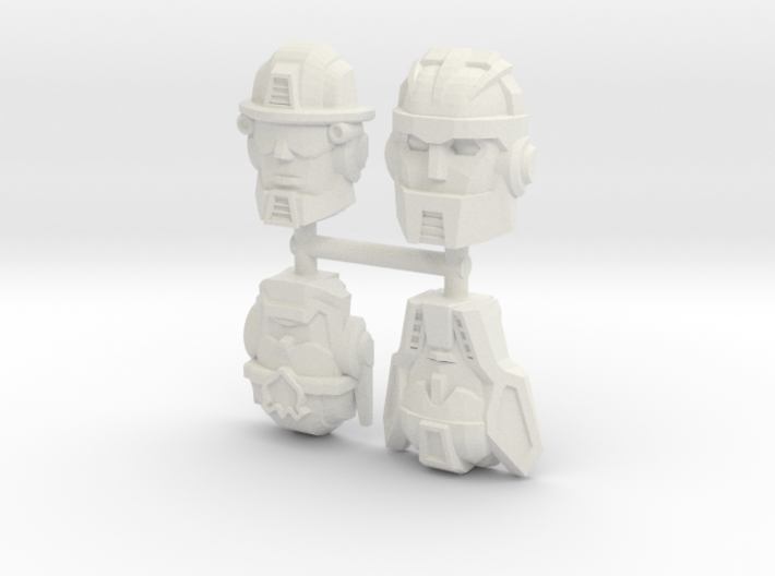 Rescue Bots Faceplate Four Pack #1 3d printed