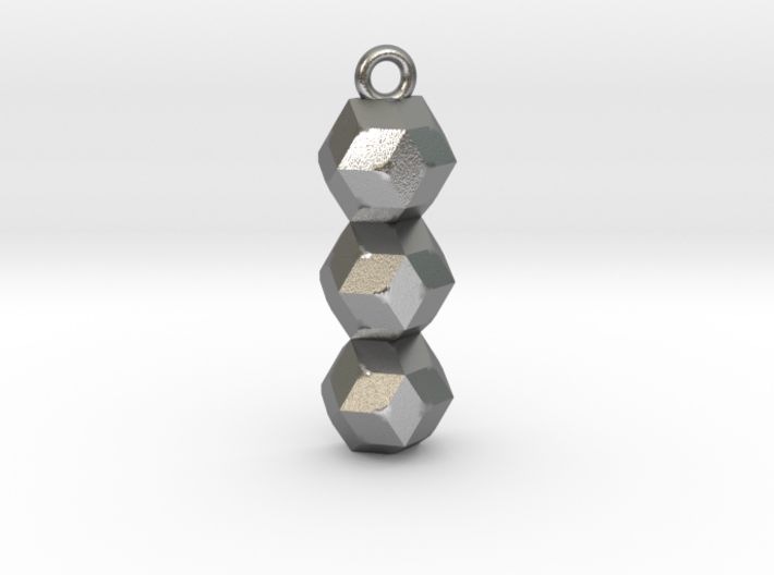 geometric pendant 3d printed