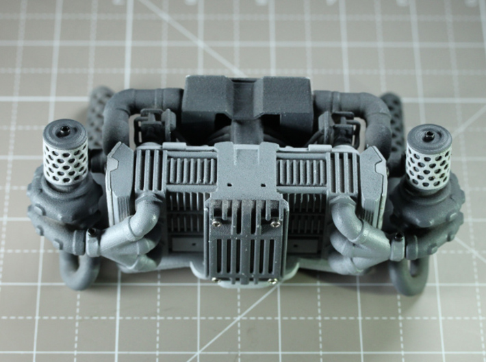 Sand Scorcher Air-filter Caps 3d printed Air-filter Caps, as part of the Twin Turbo Flat Six Engine Kit (other parts sold separately)