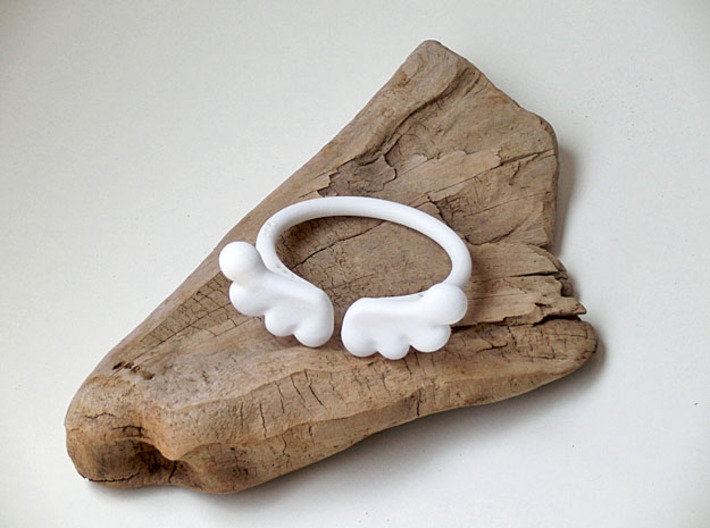 Angelwings Bangle (S) 3d printed 