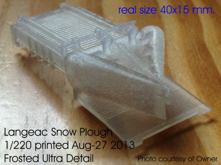 Z 1-220 French Short Langeac Railway Snow Plough 3d printed 