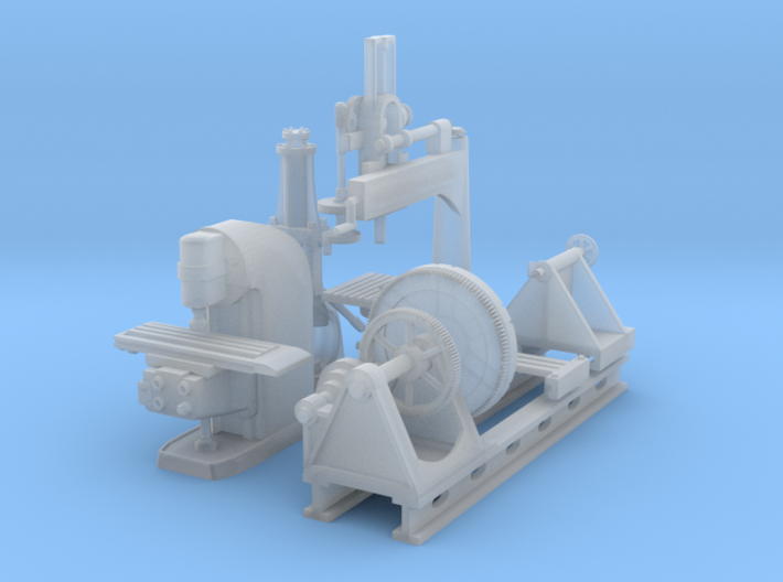 OO Scale Large Metal Working Machines Collection1 3d printed